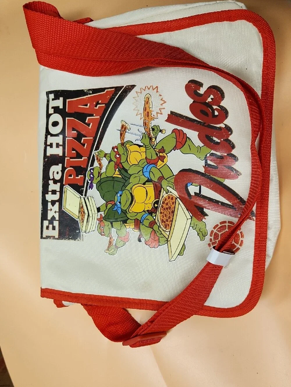 Red & White Pizza Dudes Messenger Bag